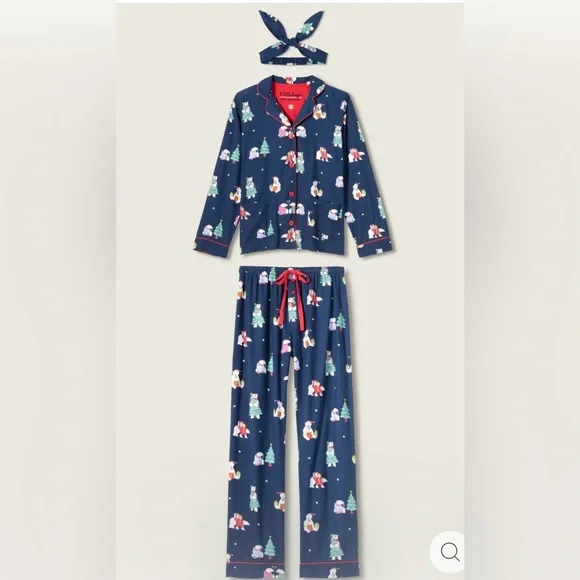 PJ Salvage New Bearly Awake 3-Piece Flannel PJ Set - Picture 6 of 7